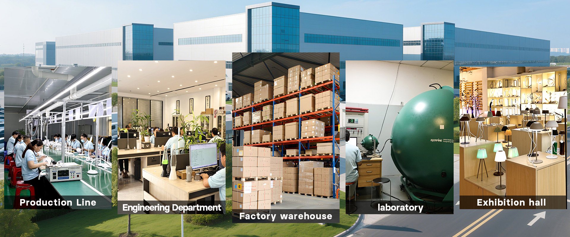 Fábrica de lámparas de abrazadera