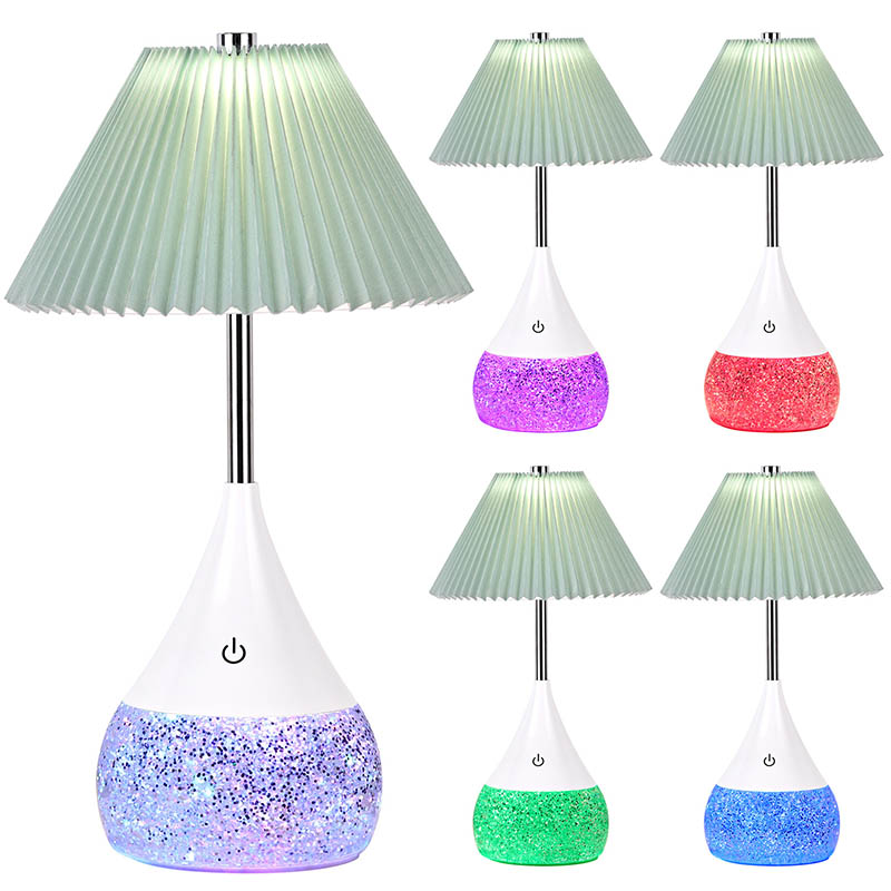 Lámpara de escritorio LED para niños con botella de brillo RGB