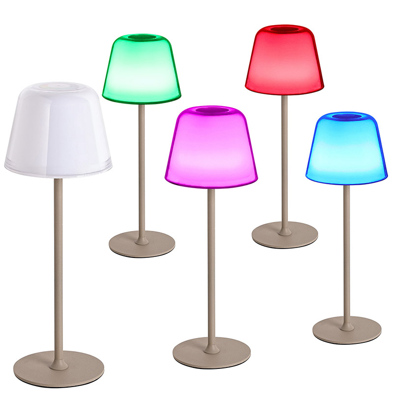 Lámpara de escritorio LED con tono de hongo RGB
