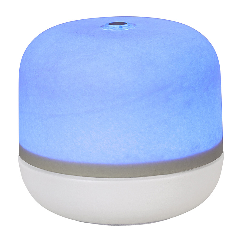 Luz nocturna LED inspirada en la superficie lunar