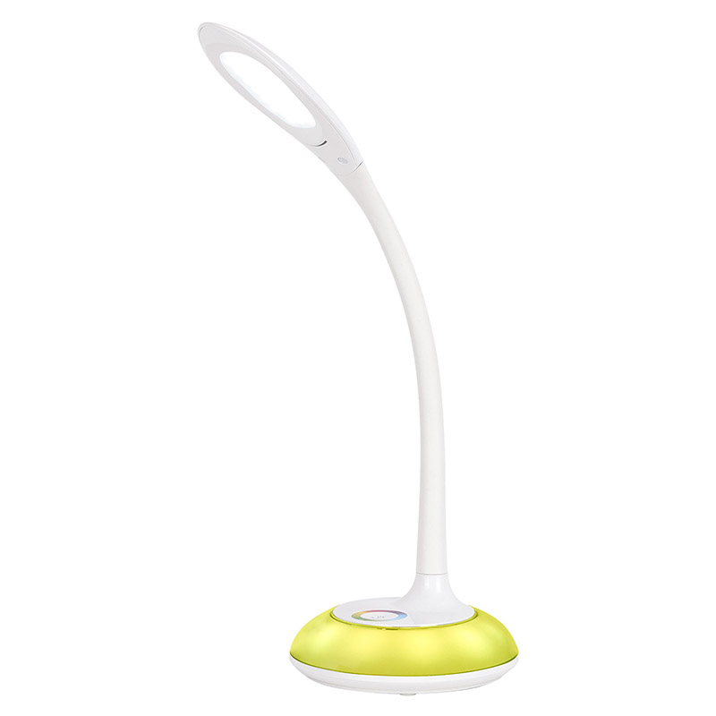 Lámpara de escritorio LED moderna con base RGB