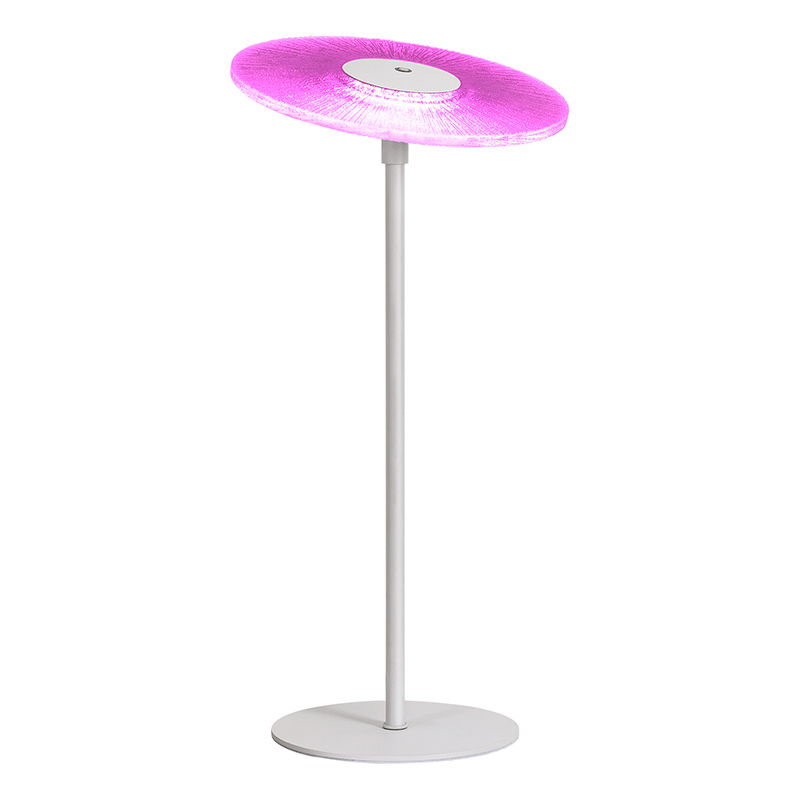 Lámpara de mesa LED moderna con pantalla RGB