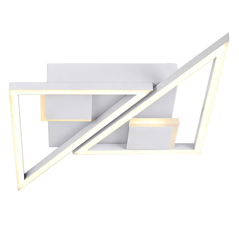 Lámpara de techo de metal con luz cálida y diseño moderno y simple