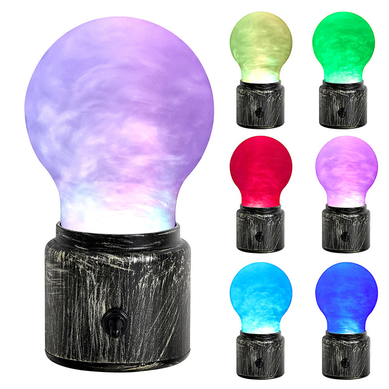 Lámpara de noche líquida de brillo RGB con bombilla grande