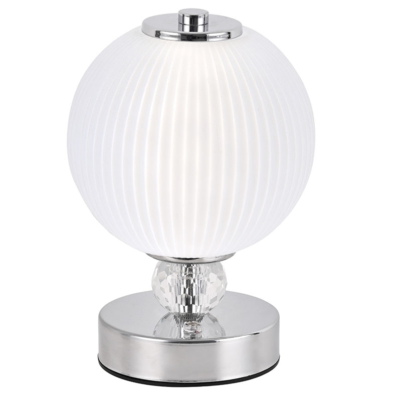 Pequeña lámpara de mesa LED para decoración del hogar.